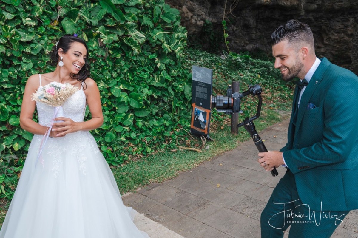 Couple sur la plage de La Réunion