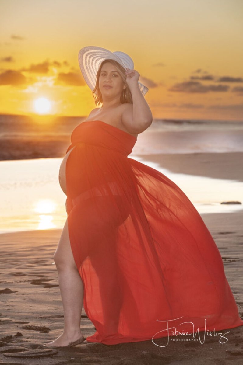 Portrait femme enceinte à La Réunion